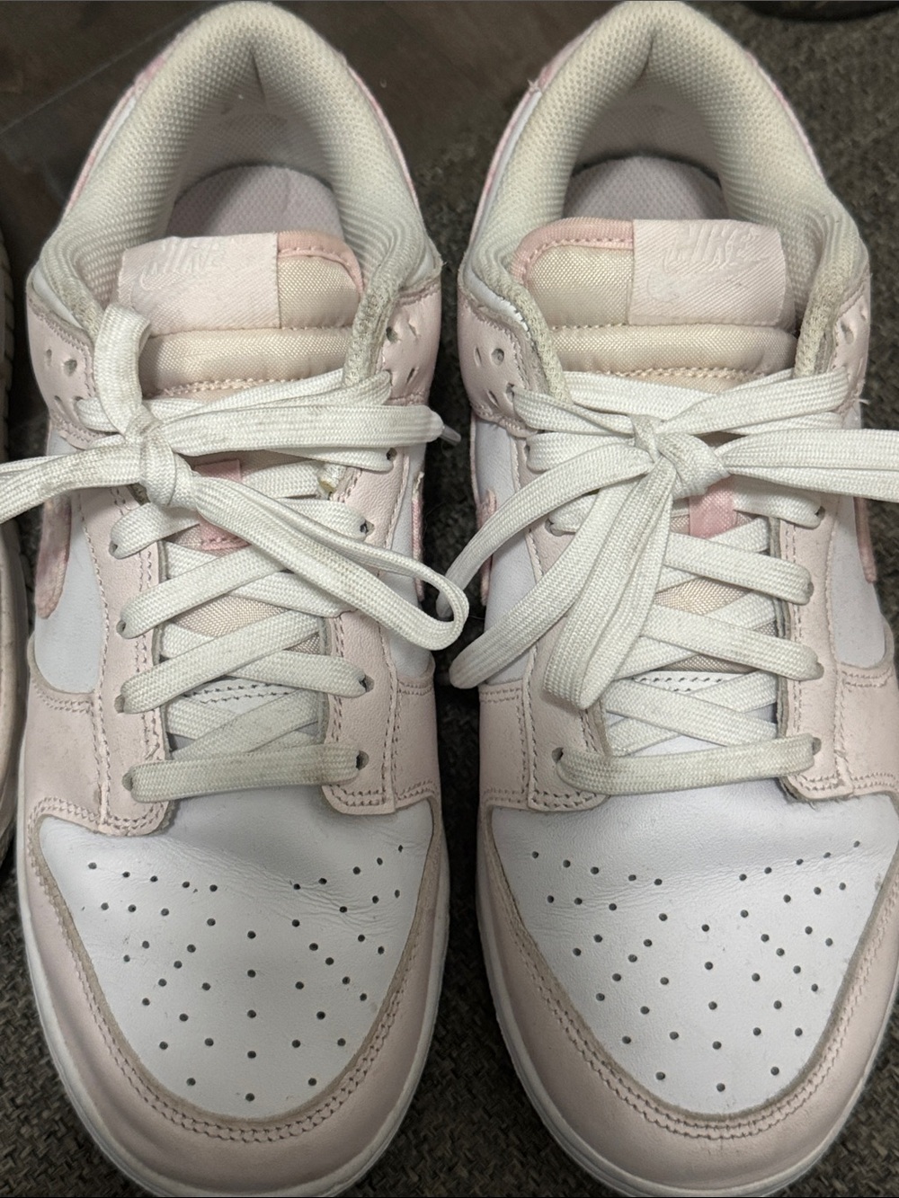 Nike Women’s Low-Top Sneakers in Light Pink and White
